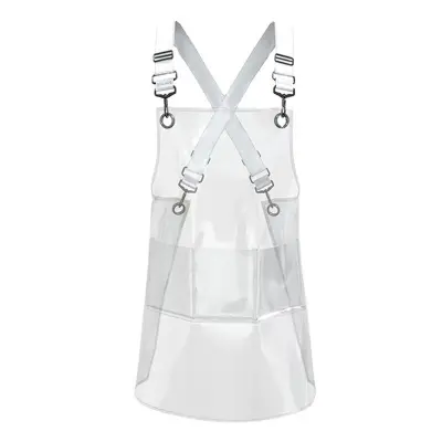 Prozoren TPU predpasnik brez rokavov - nastavljiv, vodoodporen in odporen na olje  60 cm