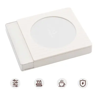 Pametni grelnik skodelic s 4 nastavitvami temperature in samodejnim izklopom White