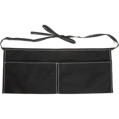 Poliesterski polovični predpasnik - platnena restavracijska uniforma z žepi