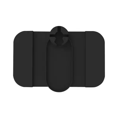 Črn silikonski pladenj za držalo za skodelico za naslonjalo kavča - proti razlitju in organizator