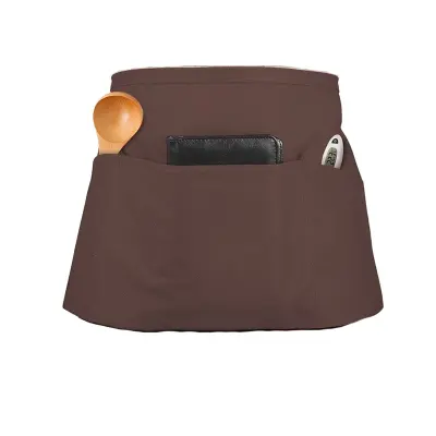 Brezrokavni Polovični Predpasnik - Poliestrski Pasni Predpasnik za Restavracije coffee