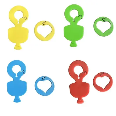 Večnamenski odpirač za pločevinke s karikaturo - Komplet 4 kosov z obeskom za ključe