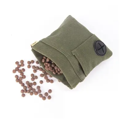 Olive Green Torbica za priboljške za hišne živali - Idealna za trening psov