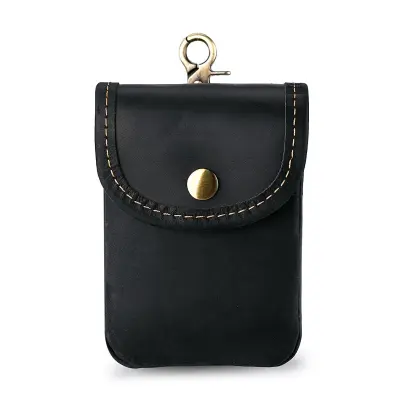 Usnjena torbica iz prvega sloja govejega usnja - Vintage pasna torbica