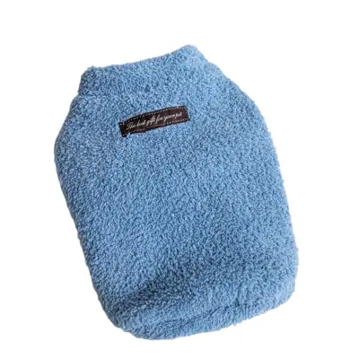 Jesenski zimski ljubek dvostranski flis topel udoben plašč za hišne živali Blue XXXL