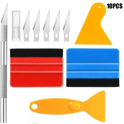 10 Kosov Komplet Orodij za Avtomobilske Folije - Set za Vinilne Obloge