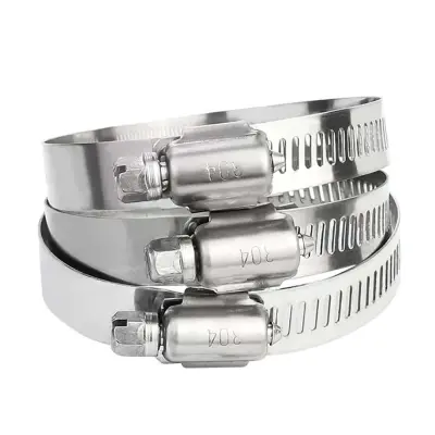 10-delni komplet ameriških objemk za cevi iz nerjavečega jekla 304, 19 mm–29 mm