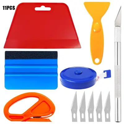 11-delni komplet orodja za profesionalno namestitev folije za avtomobilska okna