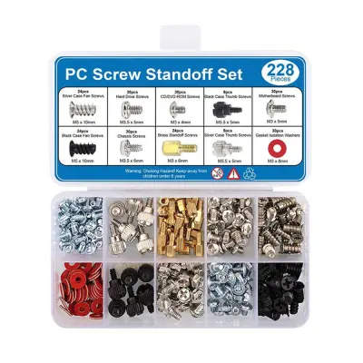 228-delni komplet vijakov za računalniško ohišje - komplet distančnikov za matično ploščo