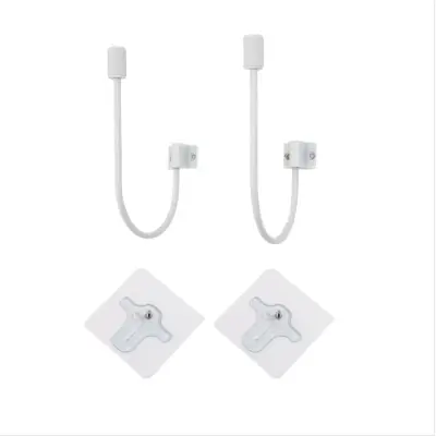 U-oblikovani držalniki zaves brez vrtanja, okenski nosilci iz zlitine White