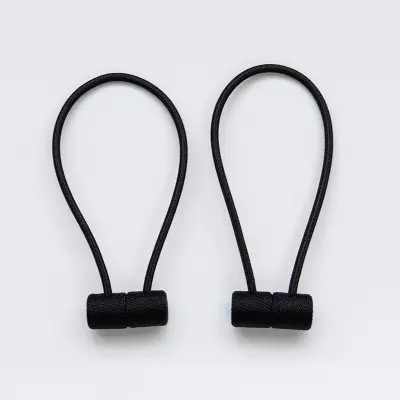 Magnetni držalniki zaves, držala za okenske zavese brez vrtanja (komplet 2) Black