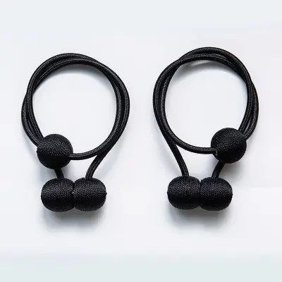 Magnetni držali za zavese, brez vrtanja, moderen stil Black