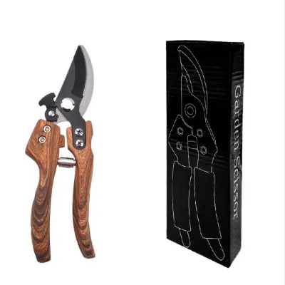 Škarje za obrezovanje - vrtne škarje iz nerjavečega jekla za obrezovanje vej Brown