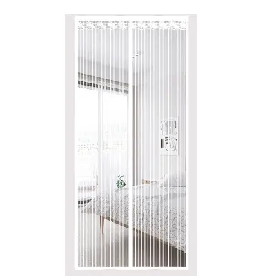 Magnetni zaslon za vrata z 9 pari magnetov, bel, 95 cm x 200 cm