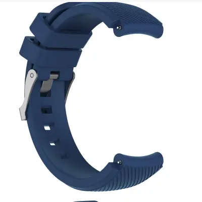 Združljiv s Samsung Gear S3 Silikonski pašček za uro - Udobje in vzdržljivost NavyBlue 20 mm