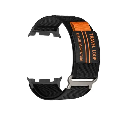 Združljiv s Samsung Watch 8: Premium najlonska pletena pašček z zaponko