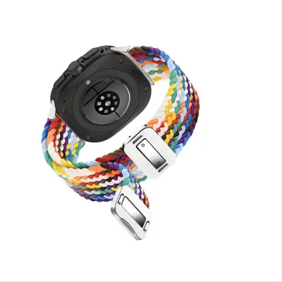 Ultra elastičen tkan najlonski pašček za Samsung Watch 7 Grey