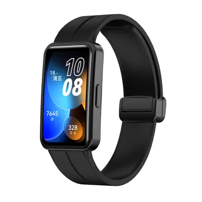 Silikonski pašček za uro Huawei Band 8 & 9 - črn