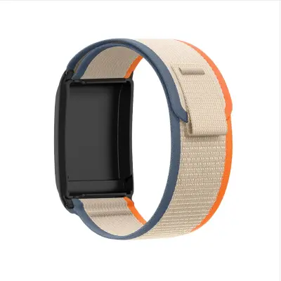 Združljivo z Whoop športnim trakom, najlonska pletena zanka z Velcro zapiranjem Beige