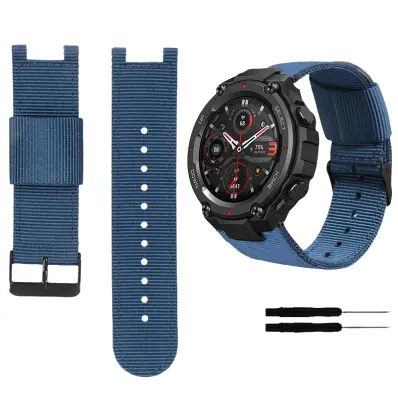 Najlonski platneni pašček za uro Amazfit T-Rex Pro Blue