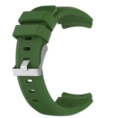 Združljiv s Samsung Gear S3 Silikonski pašček za uro - Udobje in vzdržljivost Green 22 mm
