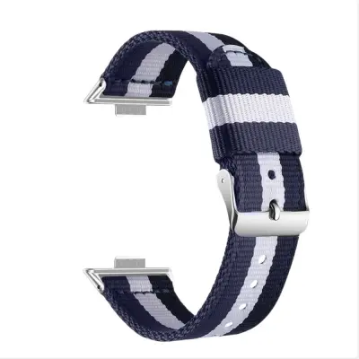 Eleganten najlonski pašček za Huawei Fit 3/4/4 Pro White + Blue