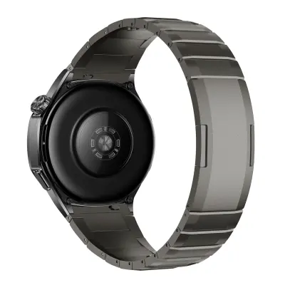 Združljiv jekleni pašček za ure Huawei GT in Samsung - 18mm/22mm DarkGrey 22 mm