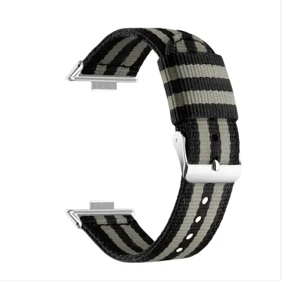 Eleganten najlonski pašček za Huawei Fit 3/4/4 Pro Black+Grey