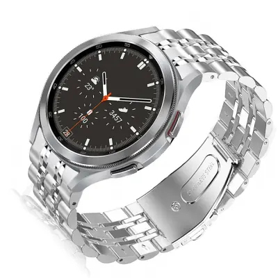 Srebrn nerjaveče jeklen pašček za Samsung Galaxy Watch 4/5/6