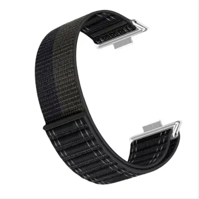 Eleganten najlonski pašček z valovitim vzorcem za Huawei Watch Fit 4 Pro Black