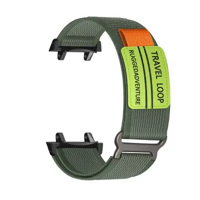 Združljivo z Amazfit T-Rex 3: Zeleni najlonski pleten pašček za uro