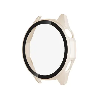 Kompatibilno ohišje za uro Huawei GT6 Pro 46mm - bel PC + kaljeno steklo