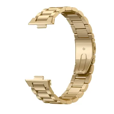 Združljiv s Huawei FIT3/4 kovinski tri-bead pašček za uro Gold