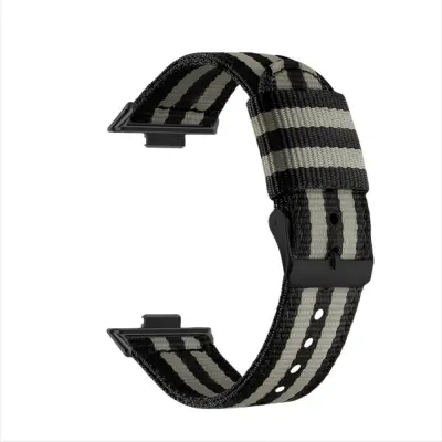 Eleganten najlonski pašček za Huawei Fit 3/4/4 Pro Black+Grey