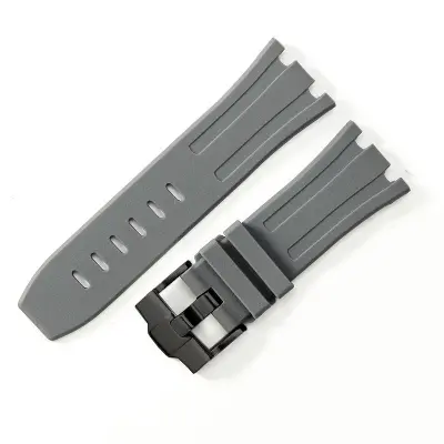 Združljiv s AP Royal Oak Silikonski pašček za uro Offshore 15710 15703 Grey 28 mm
