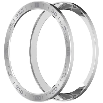 Združljivo z Garmin Quatix8 Jekleno ohišje za hitrostno uro SilverGrey 47MM