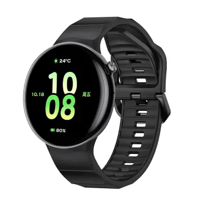 Združljiv pašček za uro Honor Fit - mehak silikonski nadomestni trak Black