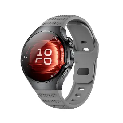 Združljiv s Huawei WATCH 5 (42 mm) Silikonski pašček za uro Grey