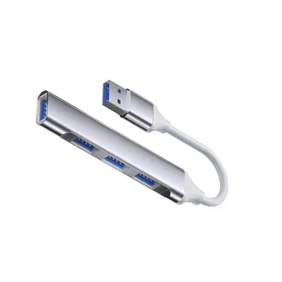 Type-C štiri-portni pametni razširitveni adapter z USB 2.0 in 3.0 priključki Grey