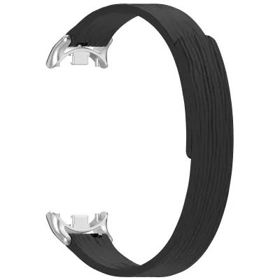 Združljiv s Xiaomi 10 Magnetni pašček za uro - Silikonski, 12mm priklop Black