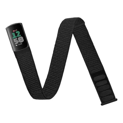 Udoben najlonski pašček za Fitbit Charge 5/6 Black