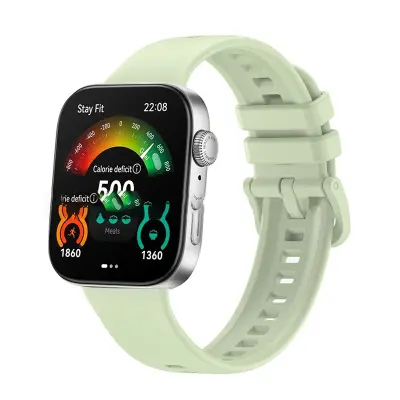 Združljiv s Huawei Watch Fit 3/4 Silikonski pašček za uro Green