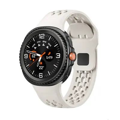 Združljivost s Samsung Galaxy Watch8: Športni pašček z luknjicami White