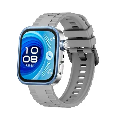 Združljiv s Huawei Fit 4 Pro Silikonski pašček: Udobje in slog Grey