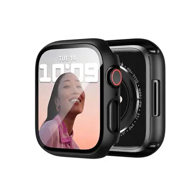 Črna zaščitna torbica, združljiva z Apple Watch 42 mm (10. generacija)