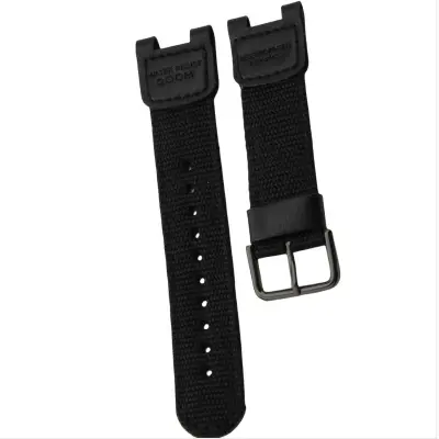 Združljiv športni pašček za Casio SGW100/GW-3500B/3000B - Najlon Black