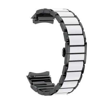 Združljiv s Huawei WATCH5: Keramični kovinski pašček za WATCH5 42mm Black&White