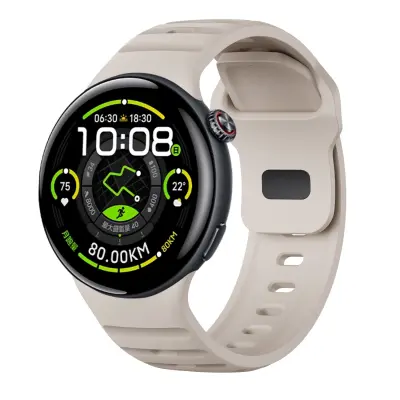 Združljiv s VIVO WATCH5 silikonski pašček - športni pašček za VIVO Watch 5 White