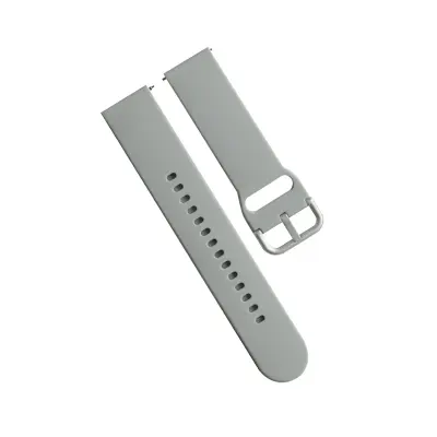 Sivi silikonski pašček za uro Fitbit Versa 2/Lite - 22 mm