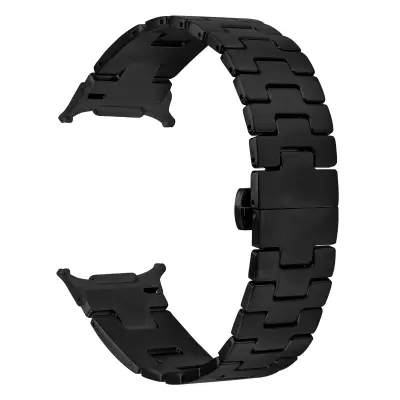 Združljiv s Samsung Galaxy Watch8 H-Type Butterfly Sponka Jekleni Pas Black